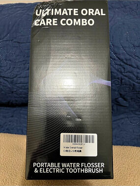 Ultimate Oral Care Combo Portable Water Flosser & Electric Toothbrush Black & P